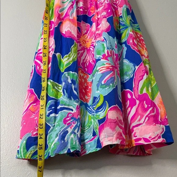 Lilly Pulitzer Floral Sleeveless Dress with crochet Detail - Picture 11 of 12